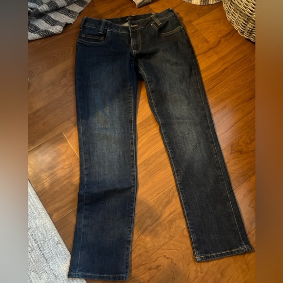 EUC Women’s Vertx Hayes High Rise Straight Cut, Size 8 - 30” inseam, Dark Wash - Picture 4 of 11